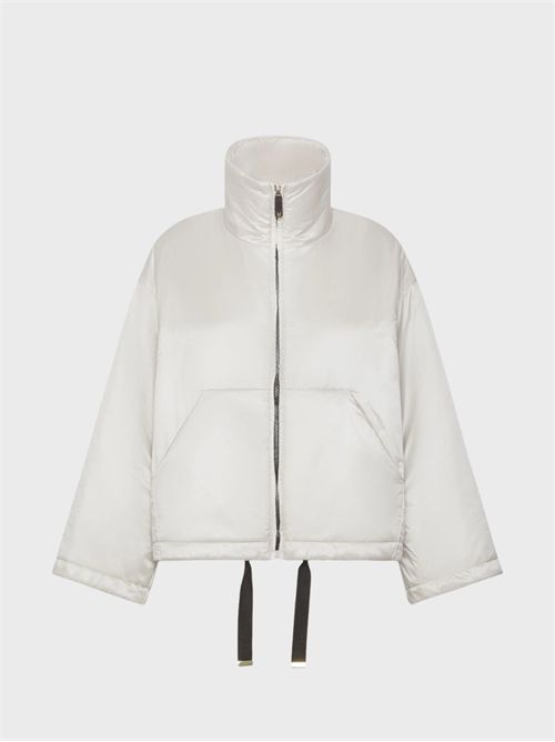 Oversized short padded jacket with logo drawstring MAX MARA THE CUBE | 2629486054600045